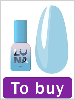Gel polish LUNA №47 light blue