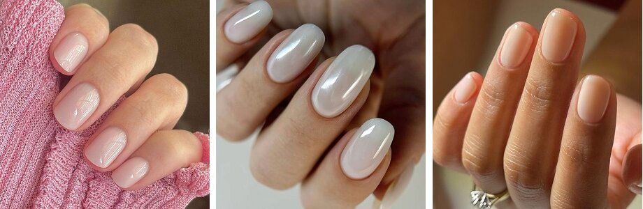 Milky nails