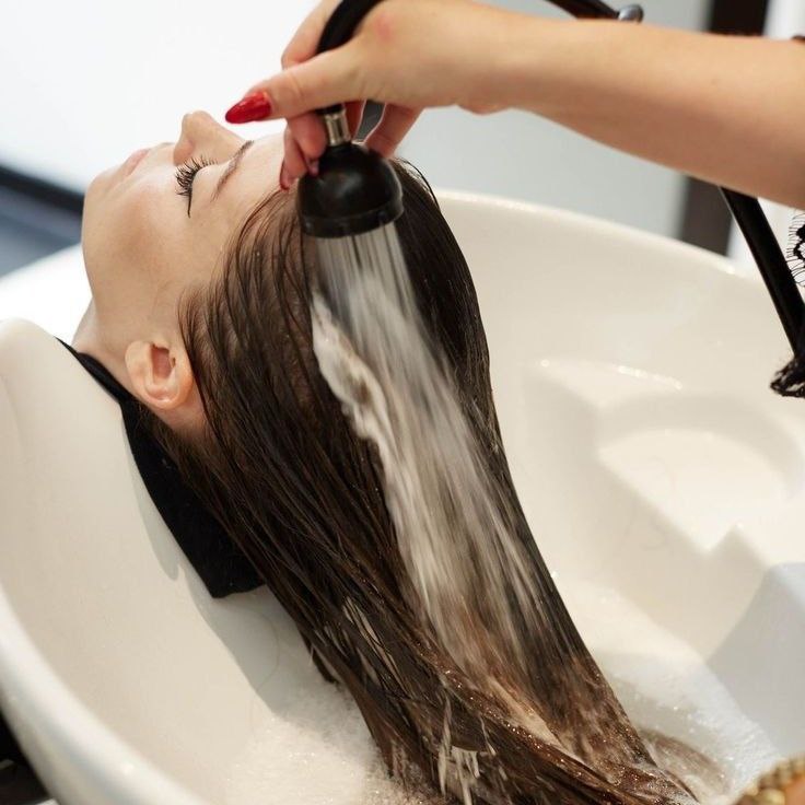 The result after using conditioner — smooth and manageable hair.
