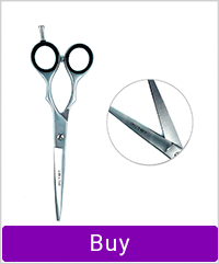 Hairdressing scissors ESTET with black rings 7.0