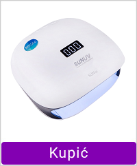 Lampa do manicure UV-LED SUNUV SUN 4S 48 W biało-czarna (z diodami kwarcowymi, oryginalna)